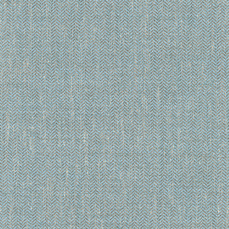 Schumacher BRYTON LINEN HERRINGBONE BLUESTONE Fabric | Atlanta Fabrics