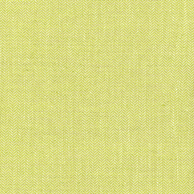 Schumacher BRYTON LINEN HERRINGBONE LIME Fabric | Atlanta Fabrics