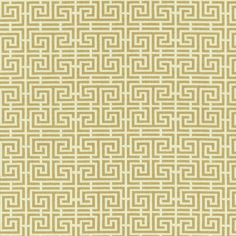 Schumacher CHINOIS FRET CAMEL /CREAM Fabric | Atlanta Fabrics