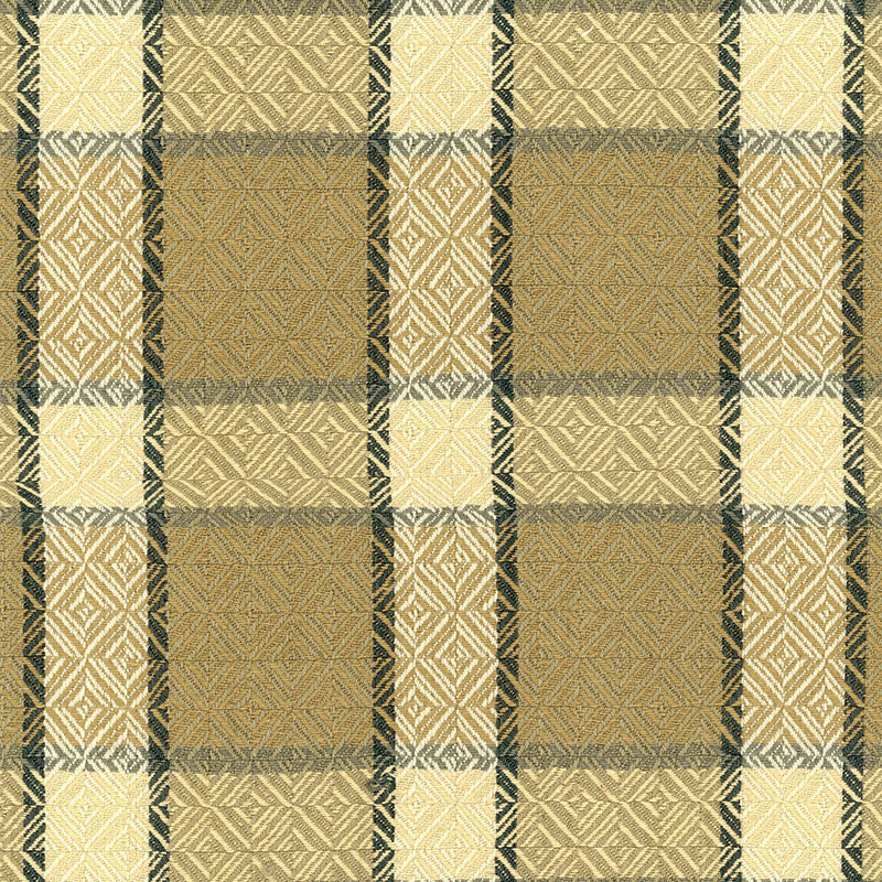 Schumacher CHESTERFIELD PLAID CORK Fabric | Atlanta Fabrics