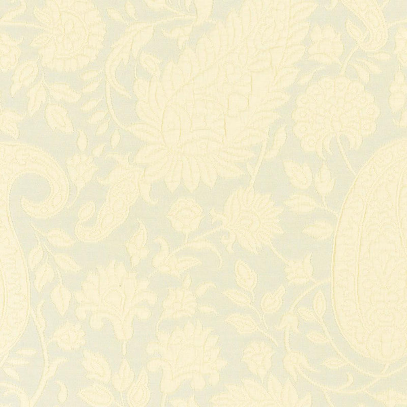 SCHUMACHER CACHEMIRE CORTONA AQUA FABRIC | Atlanta Fabrics