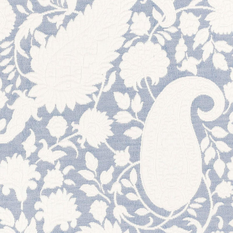 SCHUMACHER CACHEMIRE CORTONA DELFT FABRIC | Atlanta Fabrics