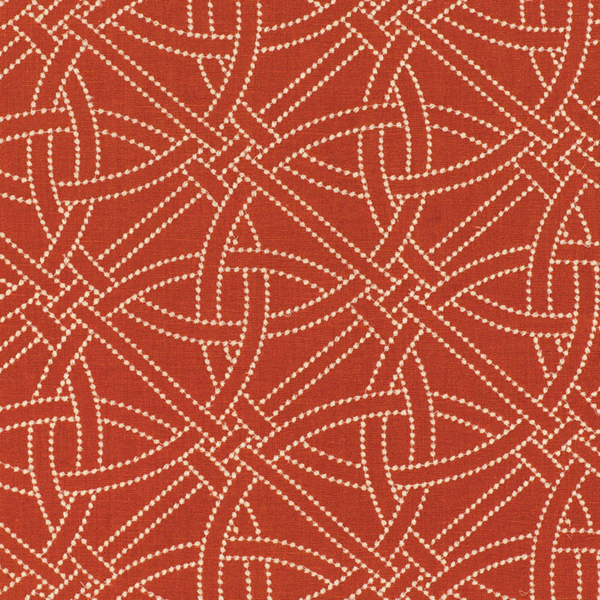 SCHUMACHER Durance EmbroideryÂ  BITTERSWEET FABRIC | Atlanta Fabrics