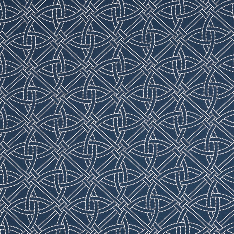 SCHUMACHER Durance EmbroideryÂ  NAVY FABRIC | Atlanta Fabrics