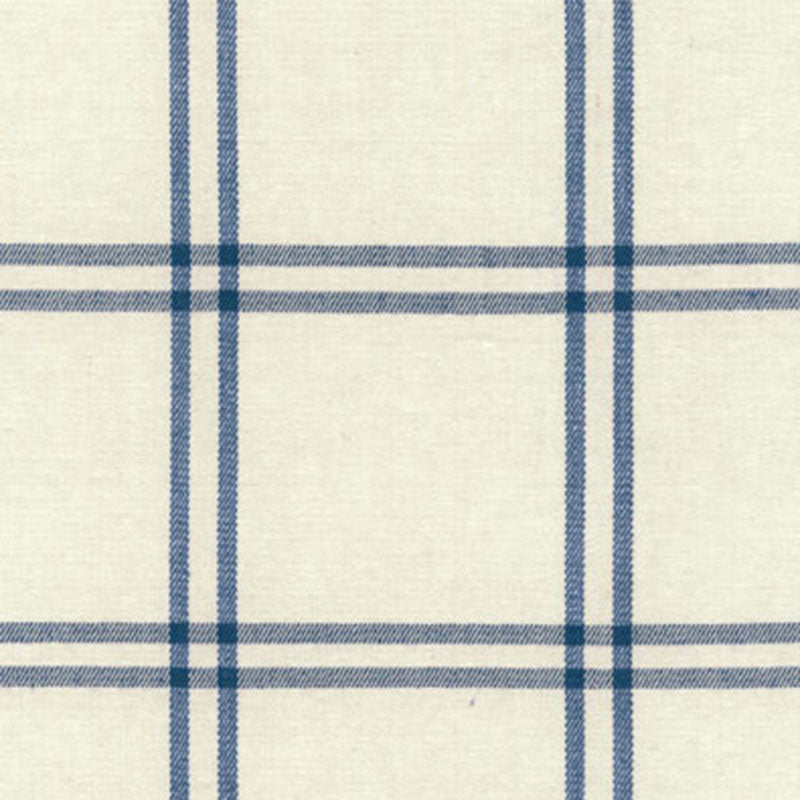 Schumacher LUBERON PLAID INDIGO Fabric | Atlanta Fabrics