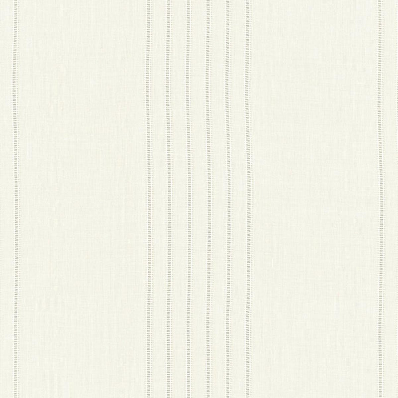 SCHUMACHER ELEANOR SHEER STRIPE CREAM FABRIC | Atlanta Fabrics