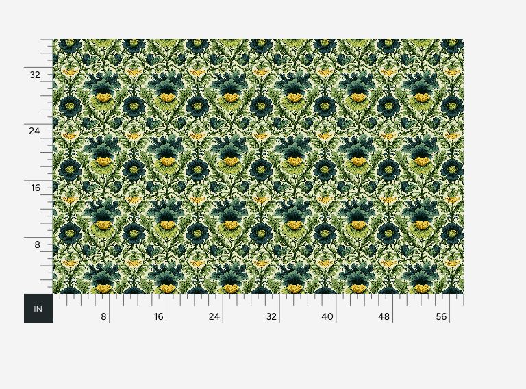 William West Designs Bramblehedge Cottage Green Fabric | Atlanta Fabrics