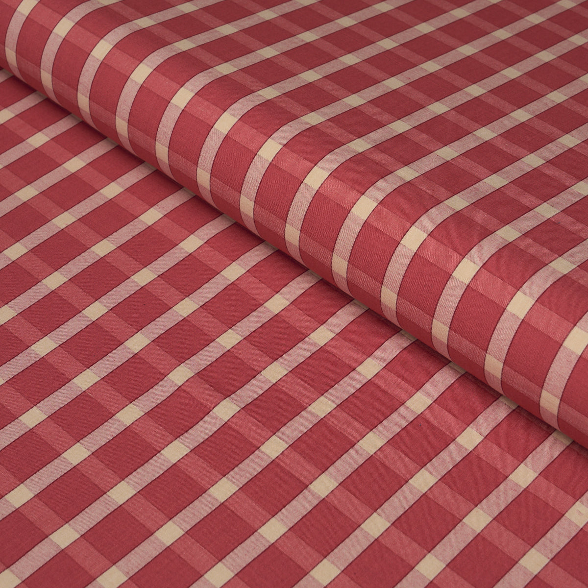 Schumacher PORTSMITH CHECK BERRY Fabric | Atlanta Fabrics