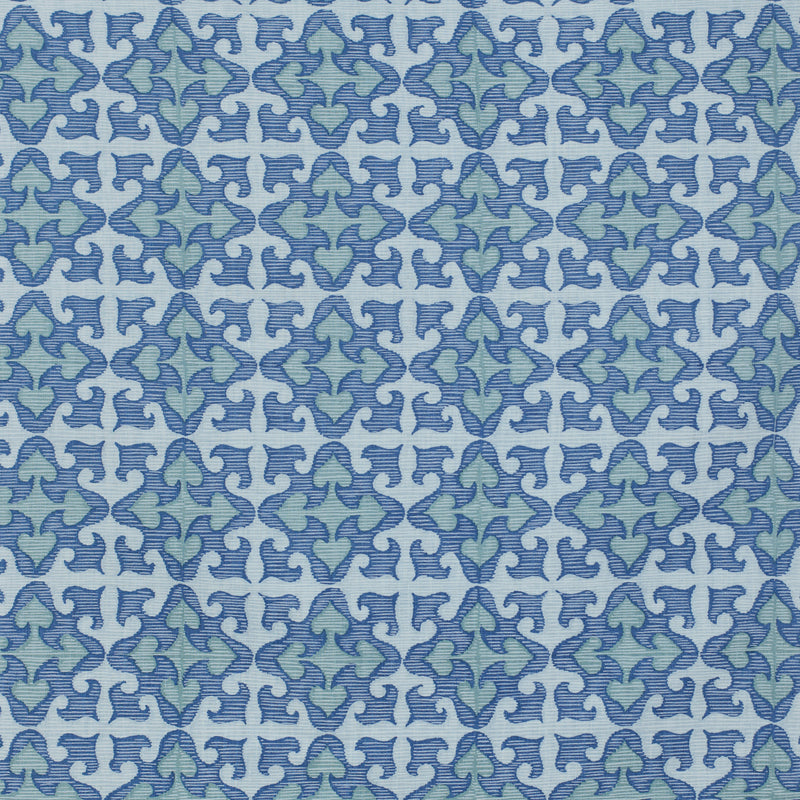 Schumacher JULES DELFT Fabric | Atlanta Fabrics