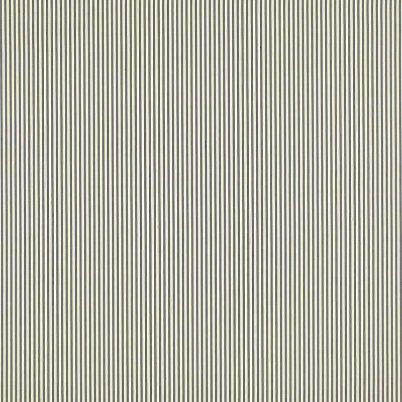 Schumacher CHAREE SILK STRIPE BLACK & WHITE Fabric | Atlanta Fabrics