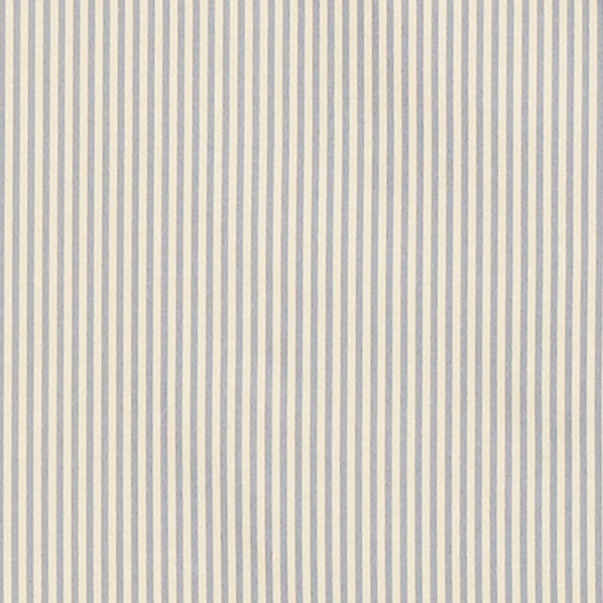 SCHUMACHER CHAREE SILK STRIPE BLUE AND WHITE FABRIC | Atlanta Fabrics