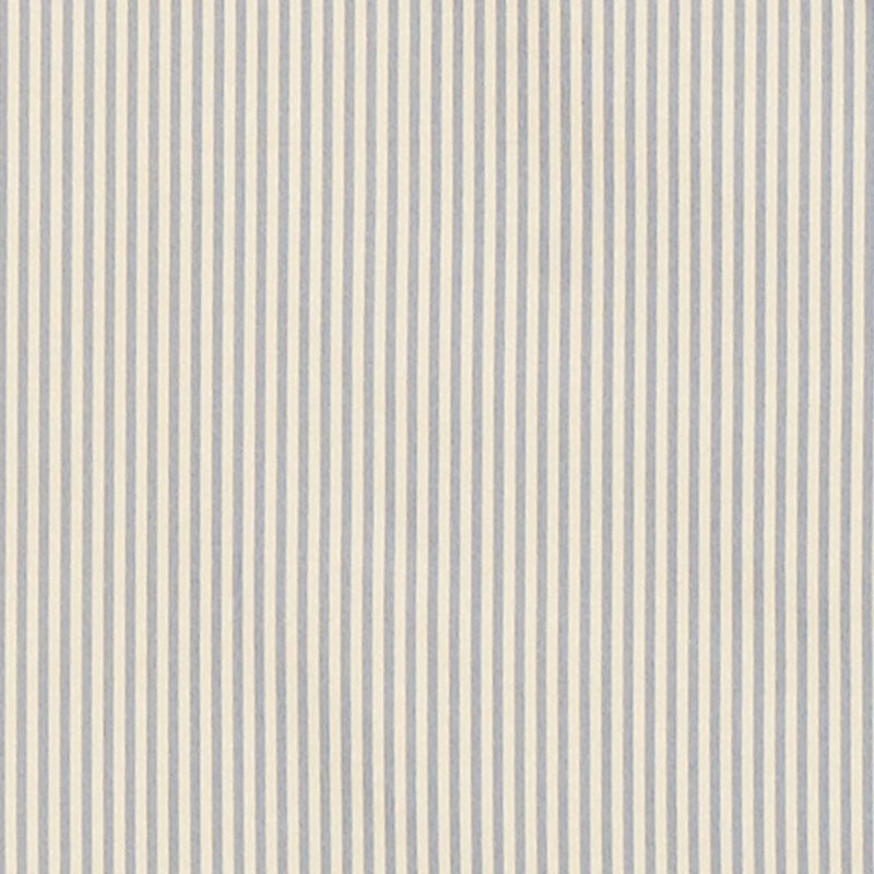 SCHUMACHER CHAREE SILK STRIPE BLUE AND WHITE FABRIC | Atlanta Fabrics