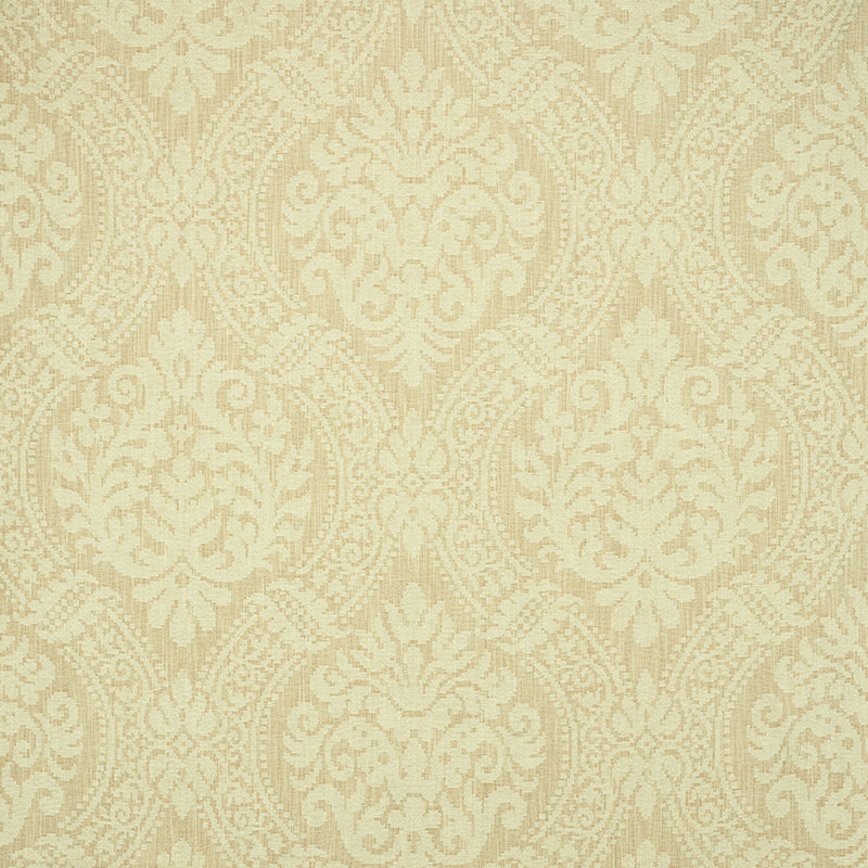 Schumacher PORT CHARL CHEN DAMASK CREAM Fabric | Atlanta Fabrics