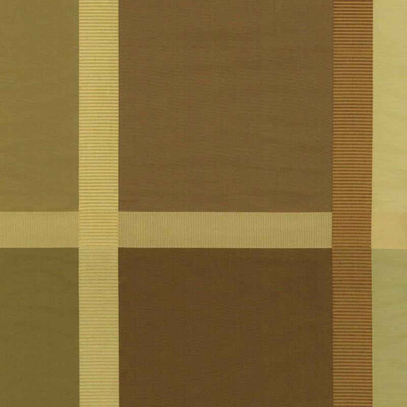 SCHUMACHER SURAT SILK PLAID JAVA FABRIC | Atlanta Fabrics