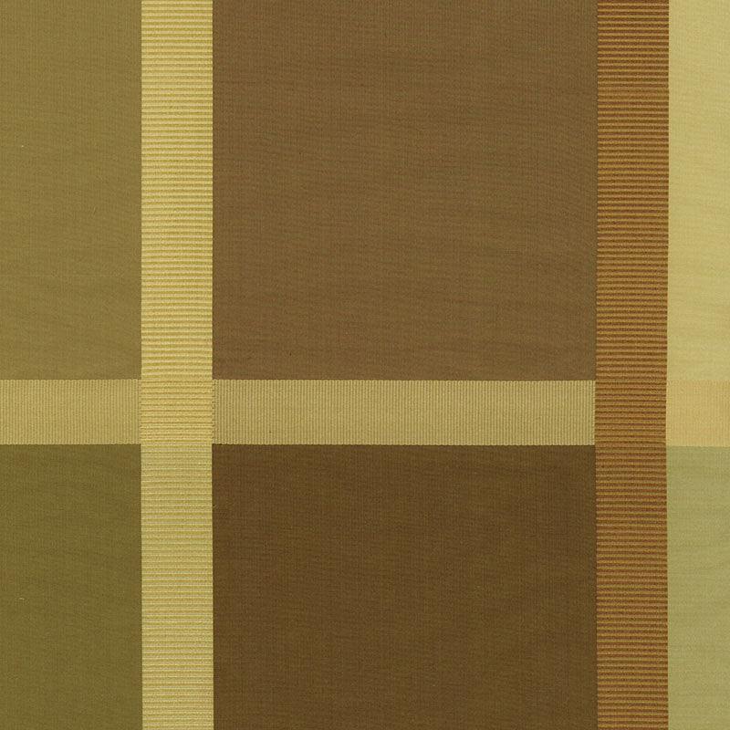 Schumacher SURAT SILK PLAID JAVA Fabric | Atlanta Fabrics