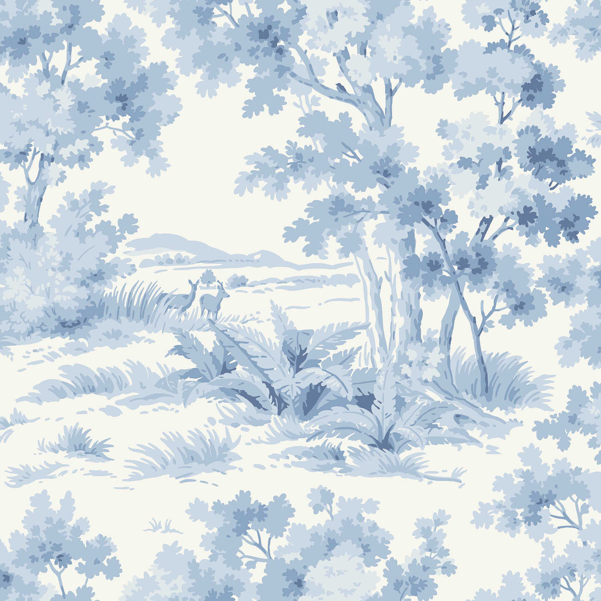 COUNTRYSIDE MORNING BLUE AND WHITE