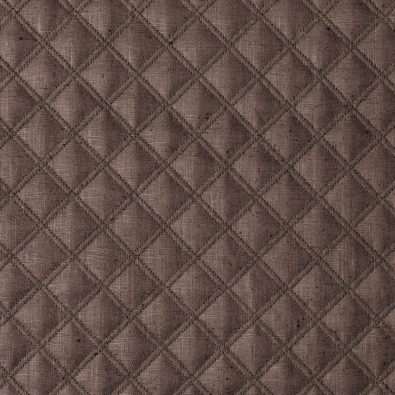 Schumacher THAYER MATELASSÌä LINEN ESPRESSO Fabric | Atlanta Fabrics