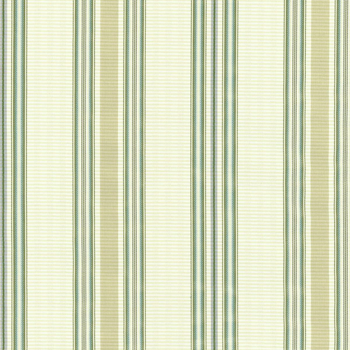 SCHUMACHER BIELLA SILK STRIPE AQUA FABRIC | Atlanta Fabrics