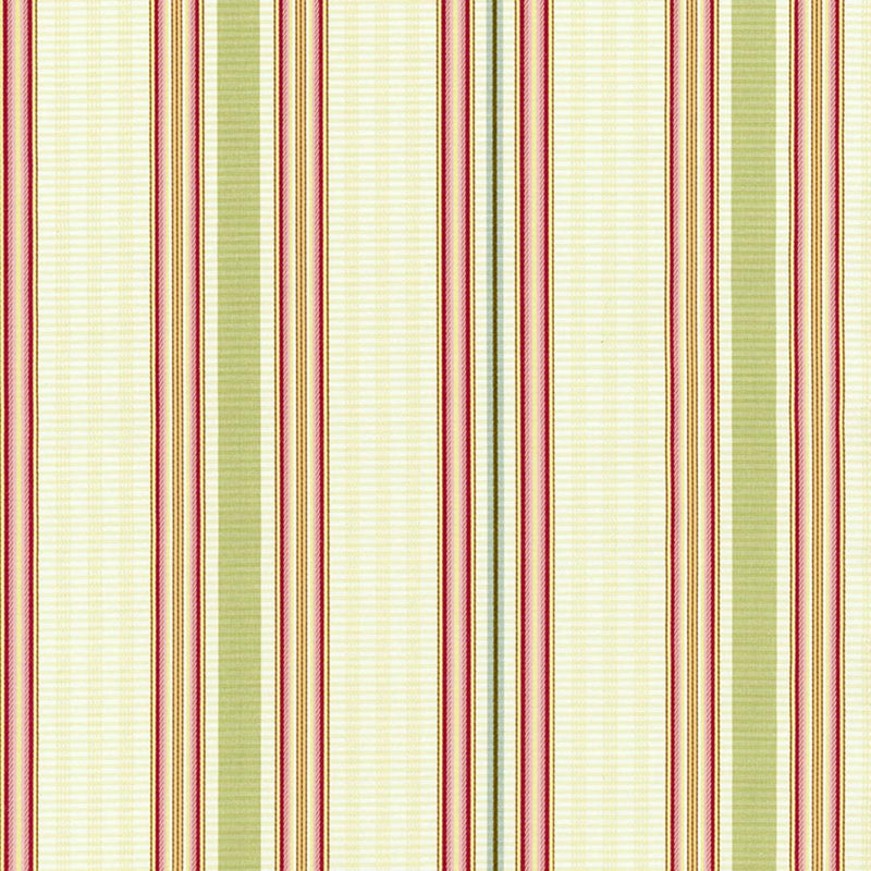 SCHUMACHER BIELLA SILK STRIPE BERRY FABRIC | Atlanta Fabrics