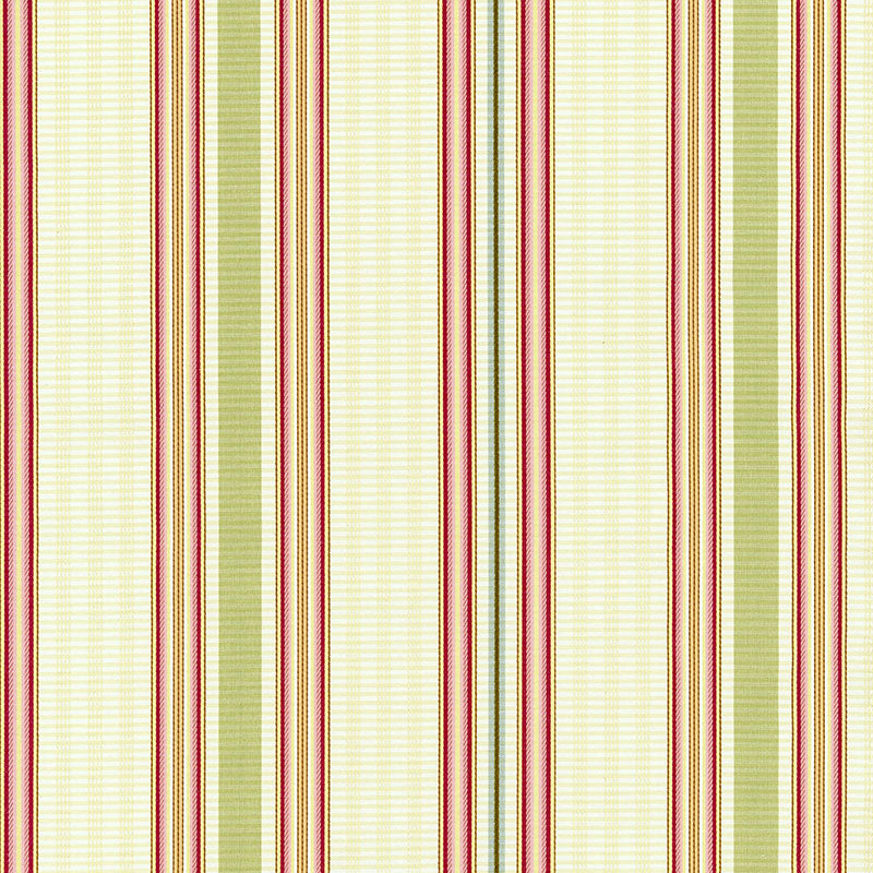 Schumacher BIELLA SILK STRIPE BERRY Fabric | Atlanta Fabrics