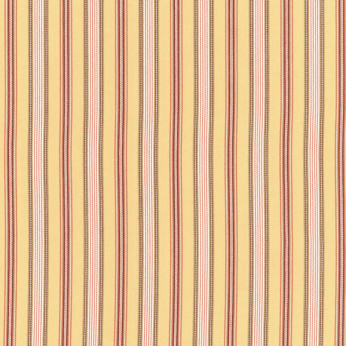 SCHUMACHER BROOK STRIPE MAIZE FABRIC | Atlanta Fabrics