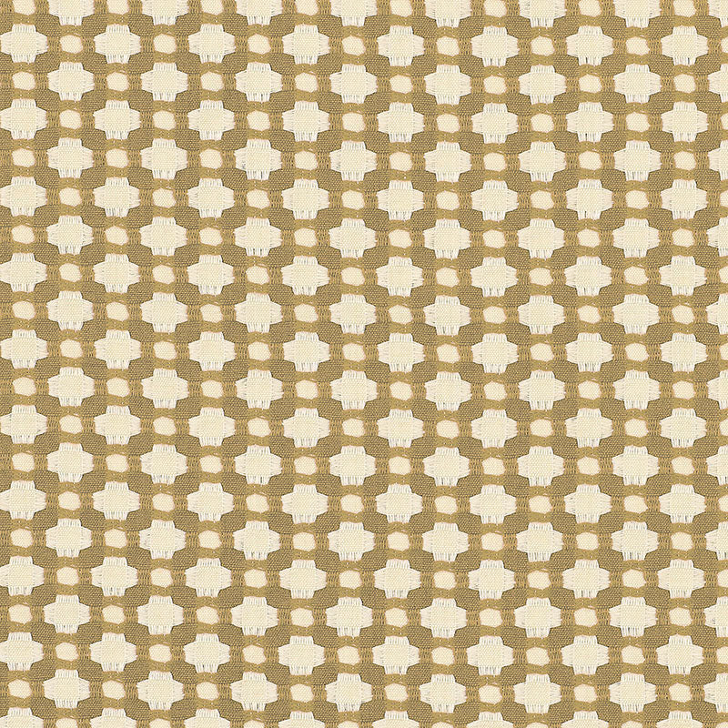 Schumacher BETWIXT BISCUIT/IVORY Fabric | Atlanta Fabrics