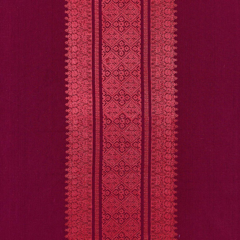 SCHUMACHER Saree Stripe MULBERRY FABRIC | Atlanta Fabrics