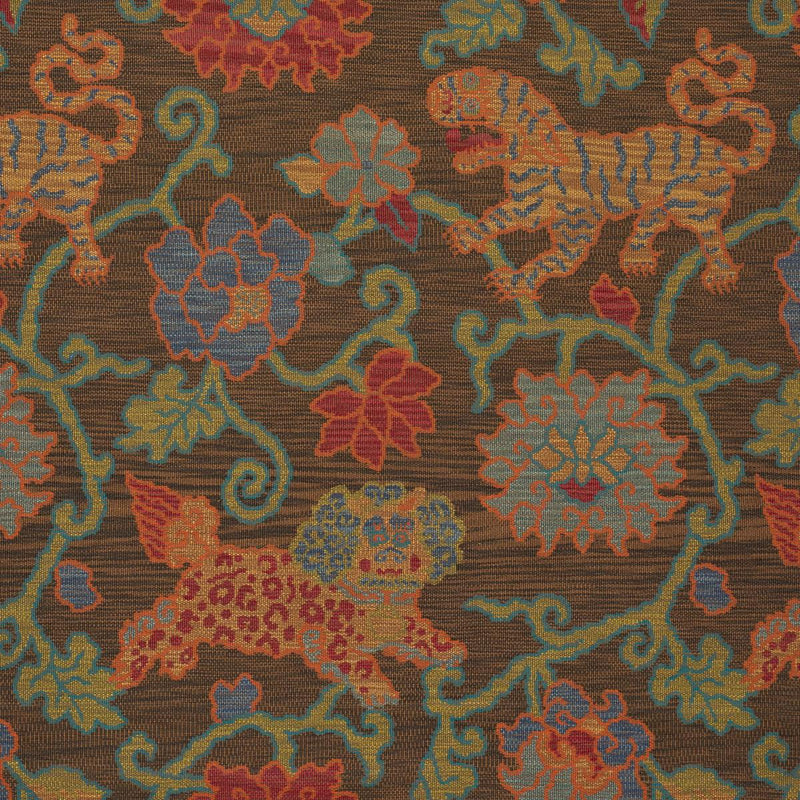 SCHUMACHER KHOTAN WEAVE SABLE FABRIC | Atlanta Fabrics