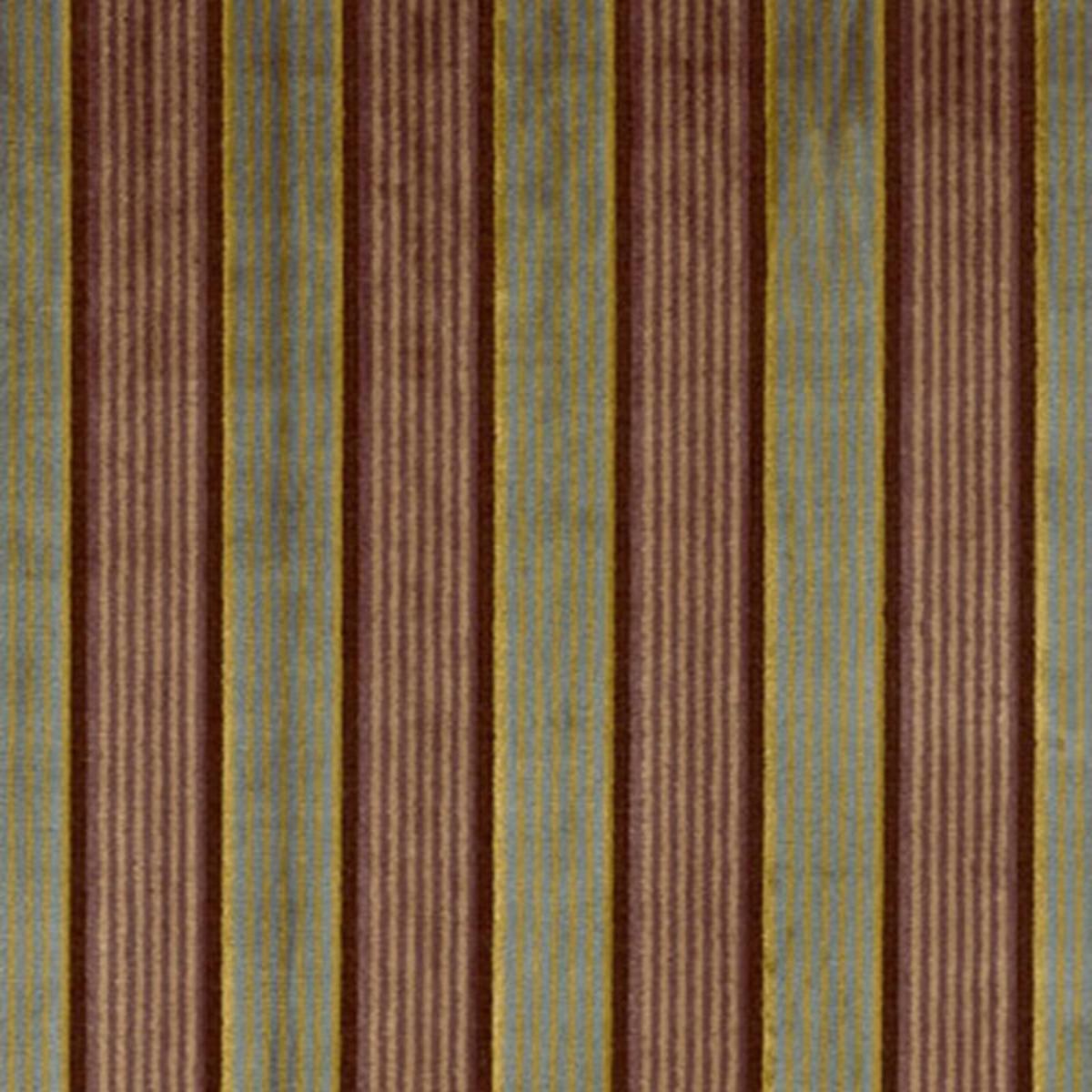 LYNTON VELVET STRIPE BLACK PLUM