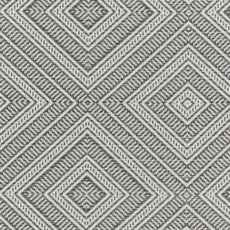 SCHUMACHER TORTOLA INDOOR/OUTDOOR OXFORD GREY FABRIC | Atlanta Fabrics