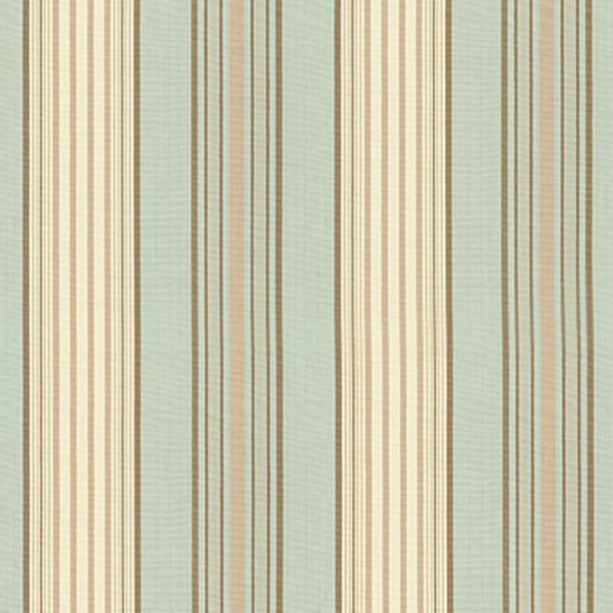 SARATOGA COTTON STRIPE AQUA / FLAX/ MOCHA