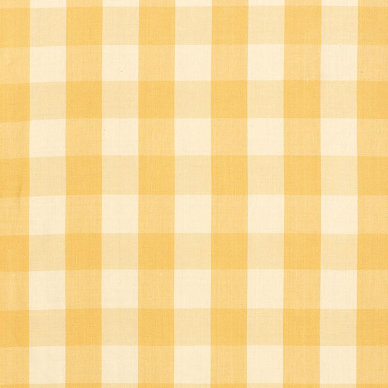 SCHUMACHER CAMDEN COTTON CHECK STRAW FABRIC | Atlanta Fabrics