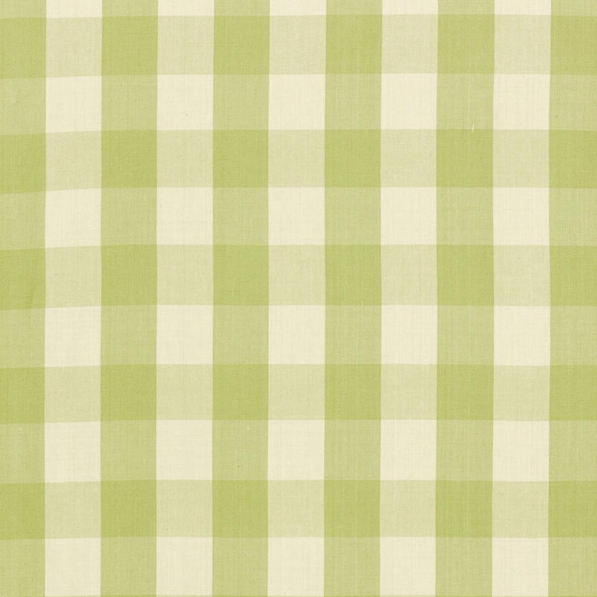 SCHUMACHER CAMDEN COTTON CHECK SAGE FABRIC | Atlanta Fabrics