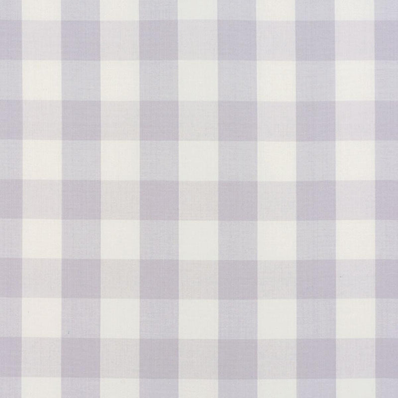 SCHUMACHER CAMDEN COTTON CHECK LILAC FABRIC | Atlanta Fabrics