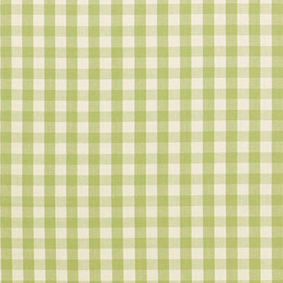 SCHUMACHER ELTON COTTON CHECK SAGE FABRIC | Atlanta Fabrics