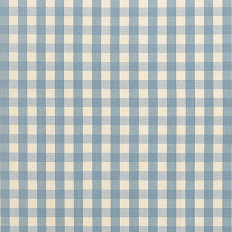 SCHUMACHER ELTON COTTON CHECK CHAMBRAY FABRIC | Atlanta Fabrics