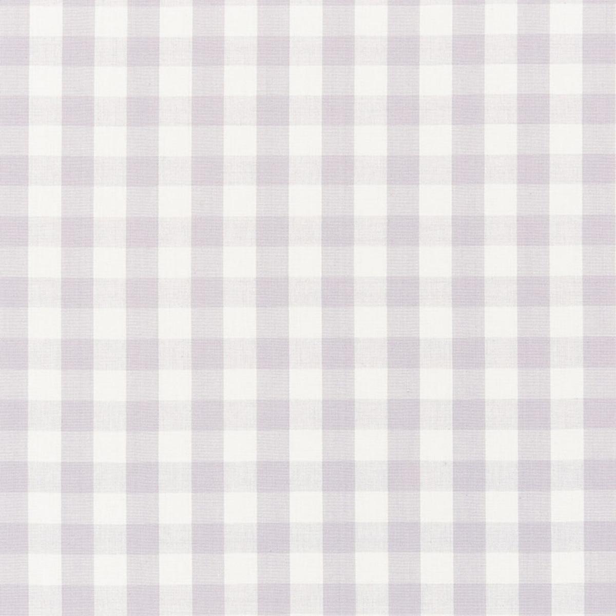 SCHUMACHER ELTON COTTON CHECK LILAC FABRIC | Atlanta Fabrics