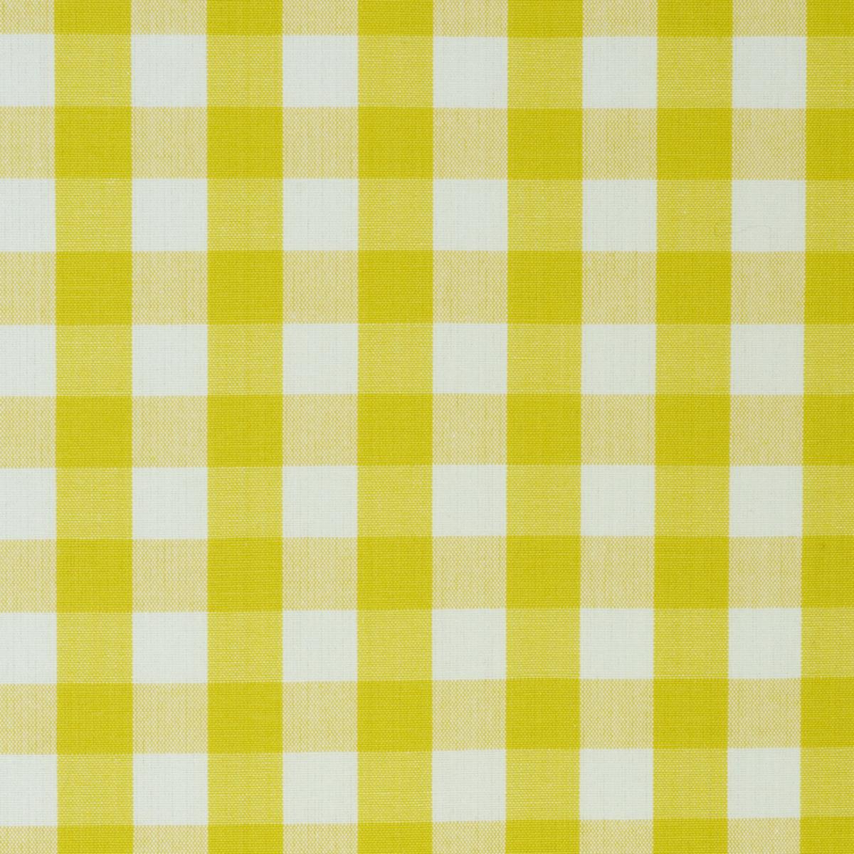 SCHUMACHER ELTON COTTON CHECK YELLOW FABRIC | Atlanta Fabrics
