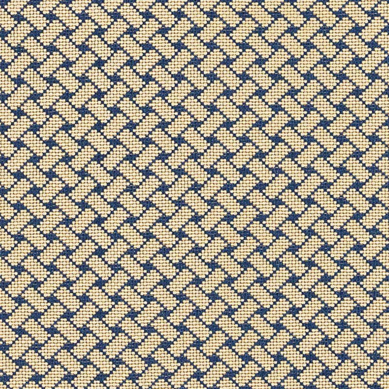 SCHUMACHER BRISTOL WEAVE EPINGLE BLUE FABRIC | Atlanta Fabrics