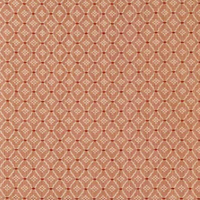 Schumacher CLIFTON COTTON STRIE CORAL Fabric | Atlanta Fabrics
