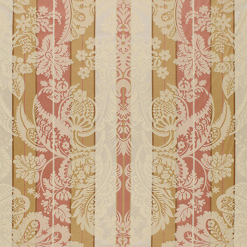 Schumacher SAVANNAH IMBERLINE DAMASK ROSE QUARTZ Fabric | Atlanta Fabrics