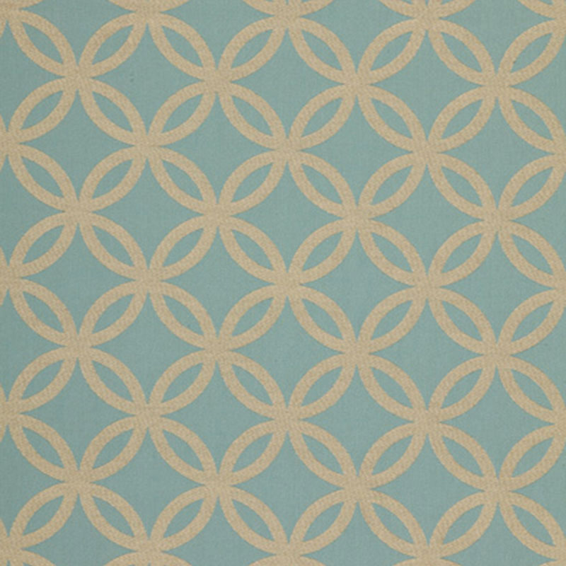 Schumacher CIRCLE DANCE AZURE Fabric | Atlanta Fabrics