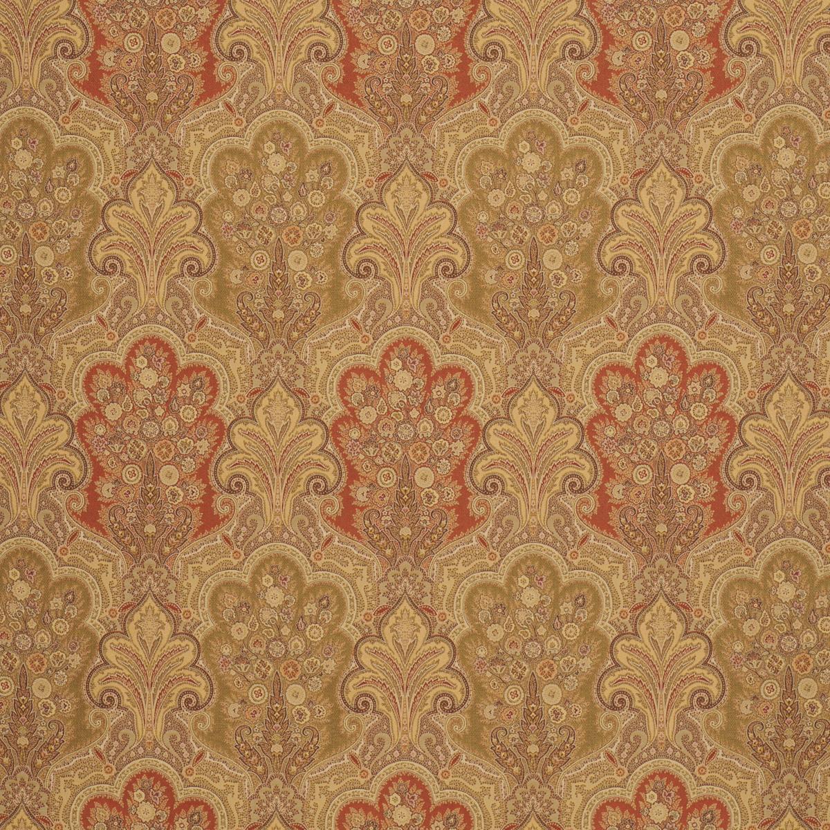 Schumacher NEW CASTLE PAISLEY TUSCAN Fabric | Atlanta Fabrics