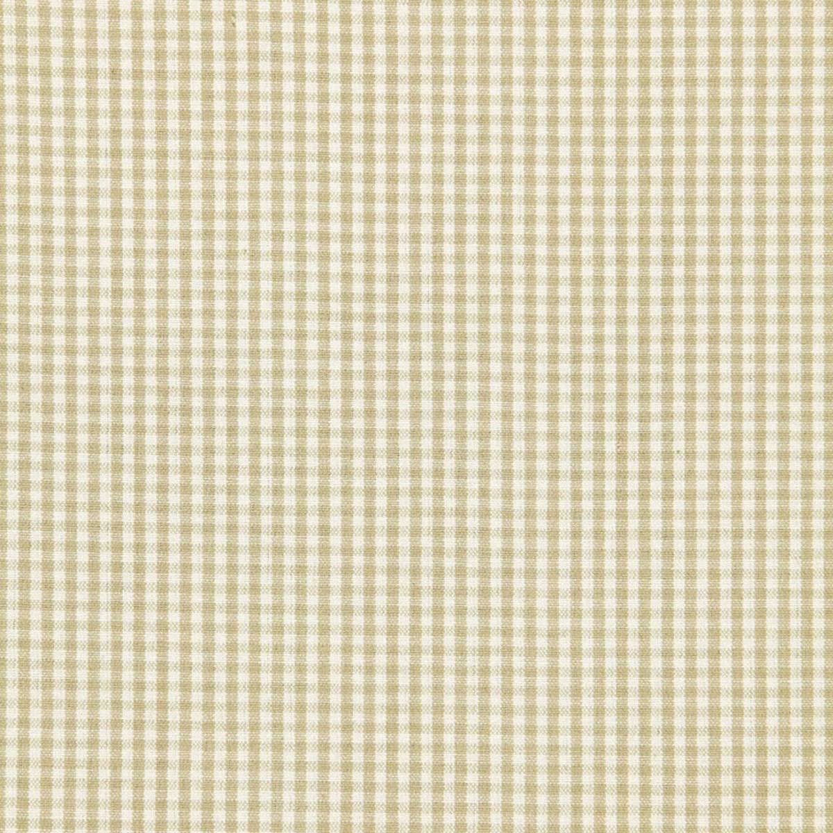 SCHUMACHER BARNET COTTON CHECK FLAX FABRIC | Atlanta Fabrics