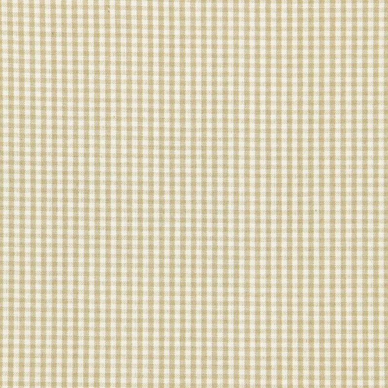 SCHUMACHER BARNET COTTON CHECK FLAX FABRIC | Atlanta Fabrics