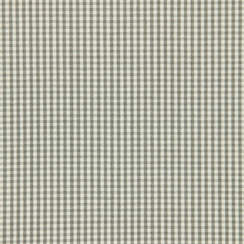 SCHUMACHER BARNET COTTON CHECK NICKEL FABRIC | Atlanta Fabrics