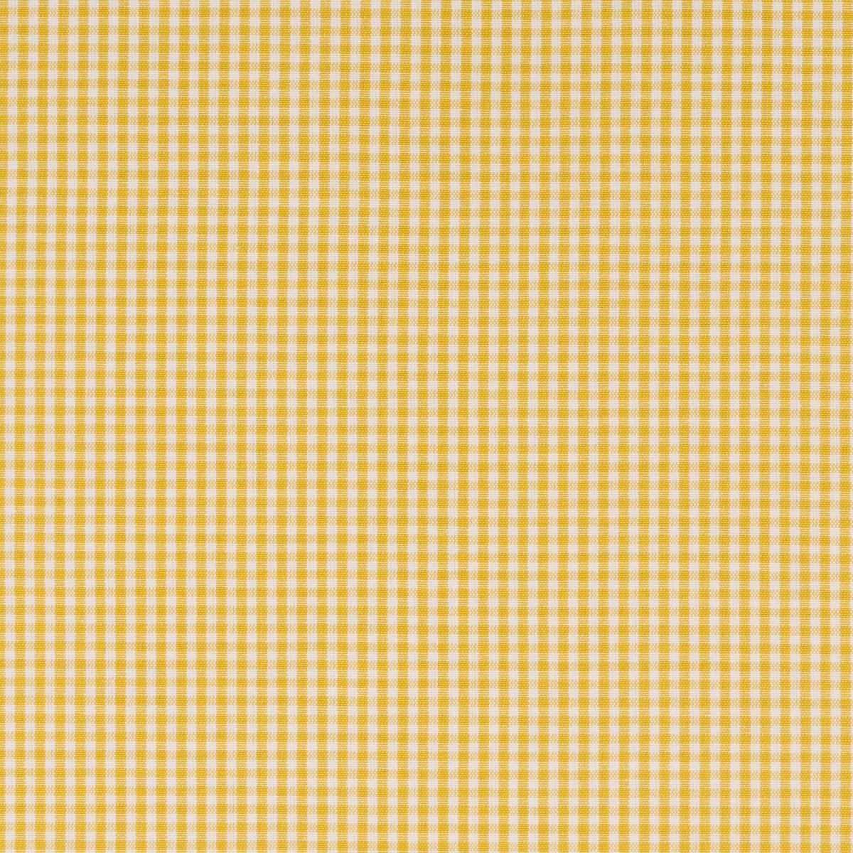 SCHUMACHER BARNET COTTON CHECK YELLOW FABRIC | Atlanta Fabrics