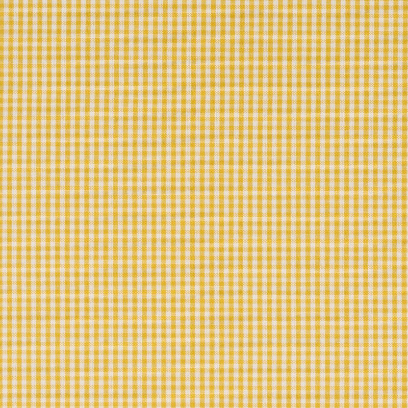 SCHUMACHER BARNET COTTON CHECK YELLOW FABRIC | Atlanta Fabrics