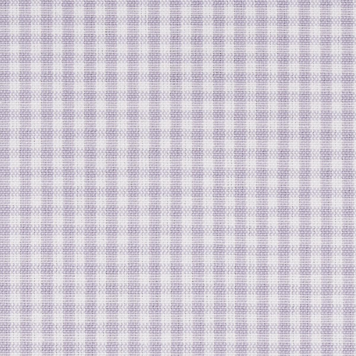 SCHUMACHER BARNET COTTON CHECK LILAC FABRIC | Atlanta Fabrics