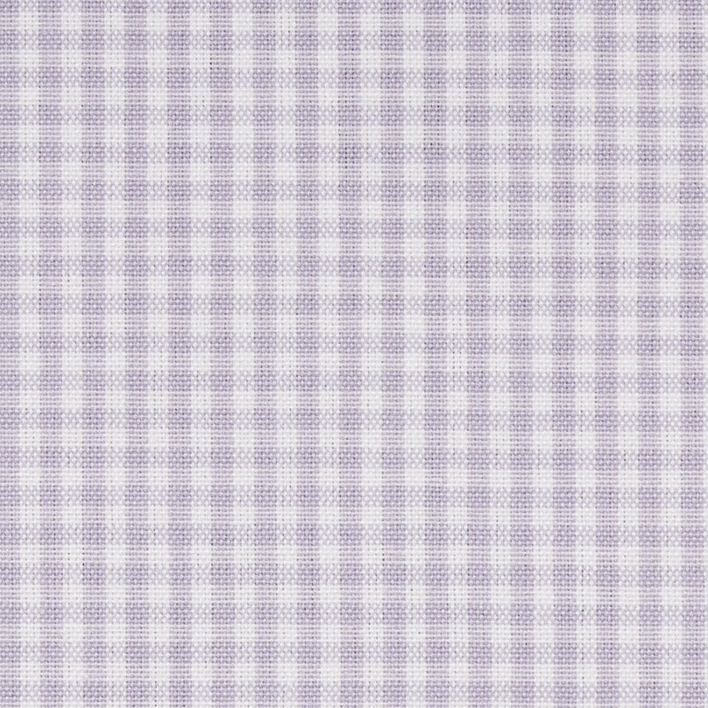 SCHUMACHER BARNET COTTON CHECK LILAC FABRIC | Atlanta Fabrics
